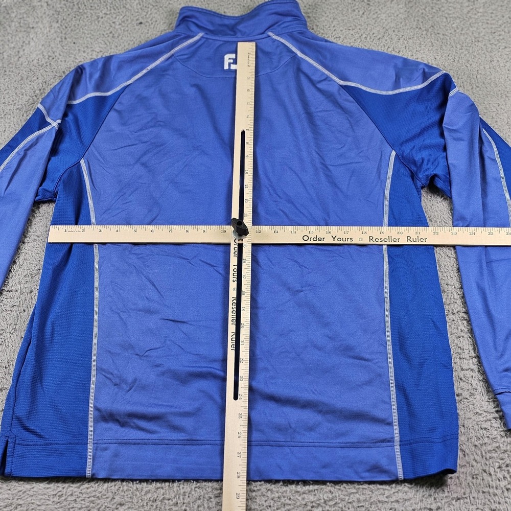 FootJoy Pullover Mens Extra Large Blue Quarter Zip Golf Athletic Performance Top - Picture 9 of 11